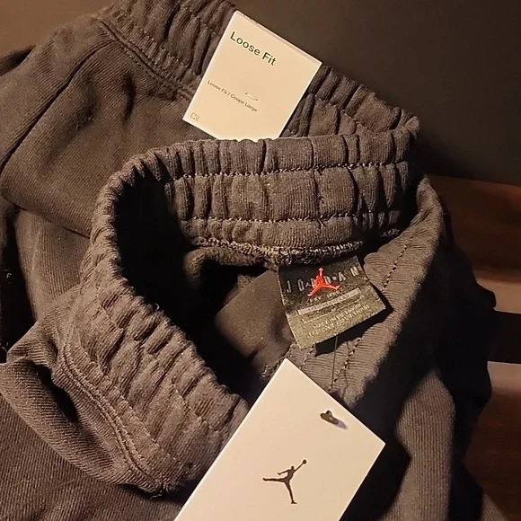 Jordan Pants Flight Fleece 100% Cotton New With Tags, Classic Jordan Sweatpants - Picture 6 of 10